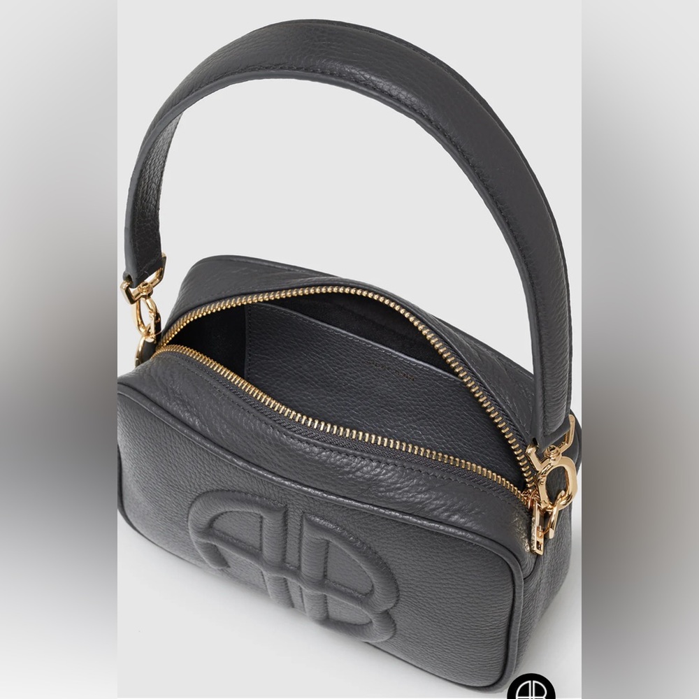 NWT Anine Bing Lili Bag in Grey Pebbled. - Picture 3 of 11